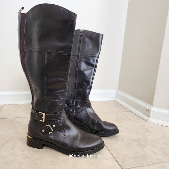 Bandolino Dark Brown Heeled Boots - Picture 3 of 8